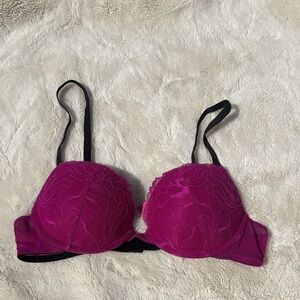La Senza l Bra 34B | Fuchsia Lace Underwire | Sexy Lingerie Comfort Fit